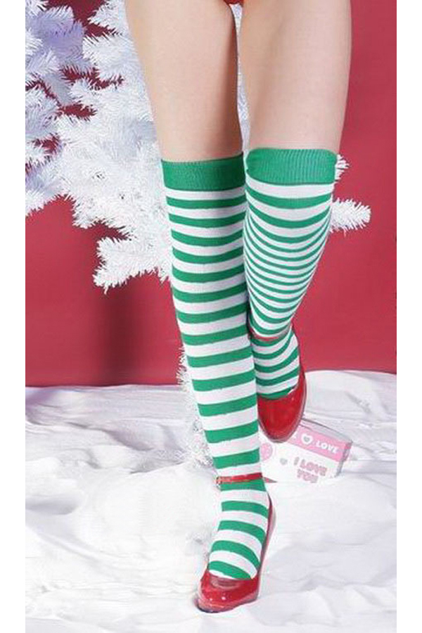 Accessory Zebra Striped Stockings - Click Image to Close